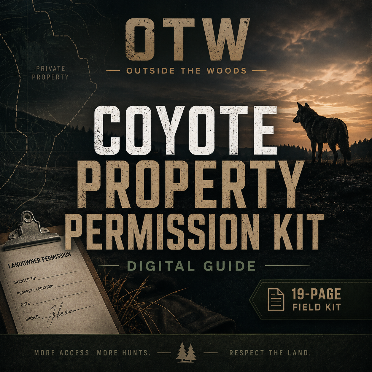 Coyote Property Permission Kit: Ask Better & Earn Landowner Trust